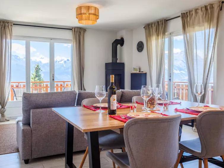 Geheel appartement, 3 kamers 5 personen in Veysonnaz, Walliser Alpen