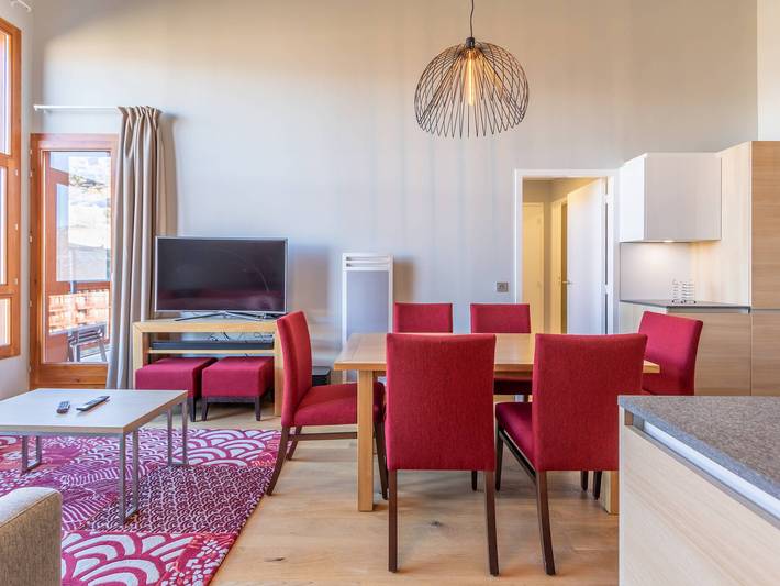 Apartamento entero, Hermoso apt 4 piezas con piscina, spa, gimnasio, parking y WIFI incluido en Arcs 1800 in Arc 1800, Bourg-Saint-Maurice