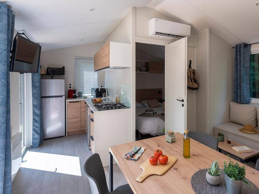 Camping Romanée - Les Grottes De Roffy - Mobilheim 6 personen - Premium 3 Schlafzimmer in Sainte-Nathalène, Périgord Noir