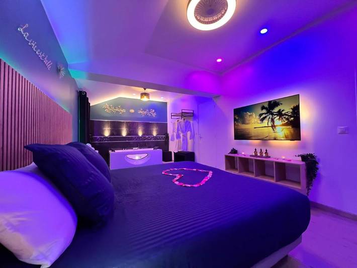 Appartement de vacances pour 2 personnes, avec Jacuzzi ainsi que Terrasse et Jardin