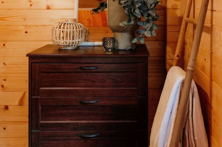 Gemütliche Waldhütte mit Sauna und Whirlpool in Nationalpark De Groote Peel
