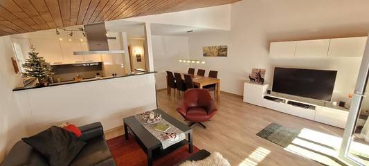 Gîte pour 4 personnes, avec balcon ainsi que vue et jardin à Saas-Fee