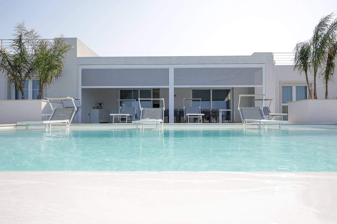 Freistehende Villa mit Pool, Meerblick, Wlan und Klimaanlage in Ugento, Golf von Tarent