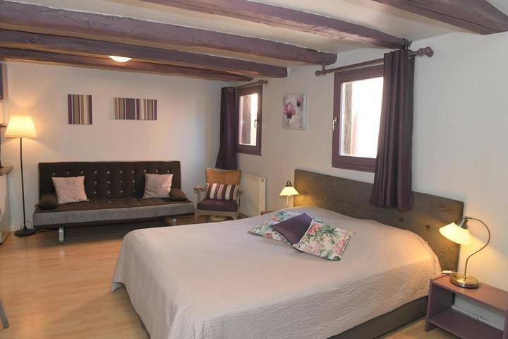 Chambre d’hôte pour 2 personnes, avec Jardin à Bischwihr
