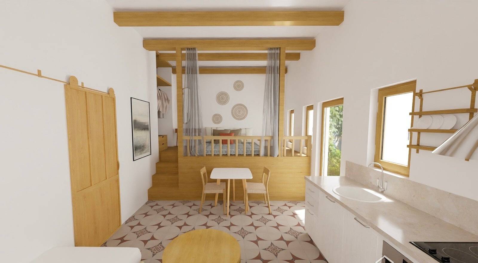 Ganze Wohnung, Traditionelles Kefalos-Apartment mit Holzbalkendecken in Kos