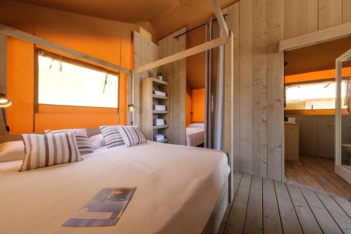 Camping pour 4 personnes, avec piscine ainsi que terrasse et vue, animaux acceptés dans Aragon (Espagne) - 4