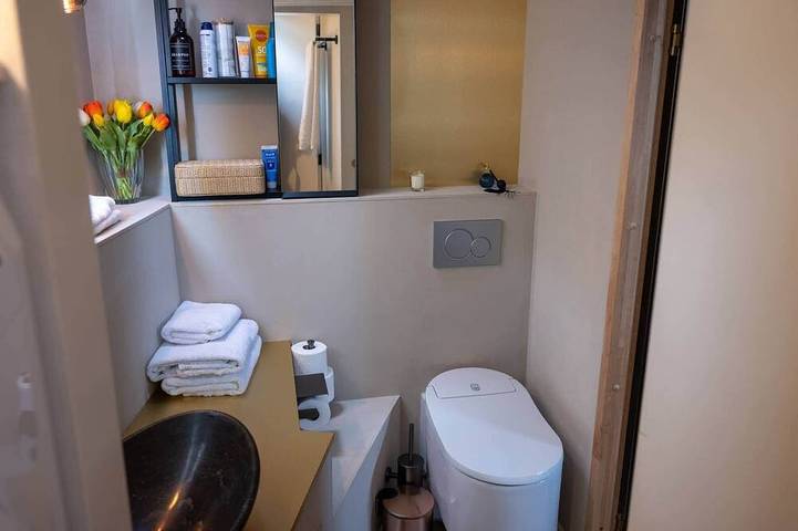 Luxuriöses Wellness-Hausboot - Kapitänskabine in Holländische Küste