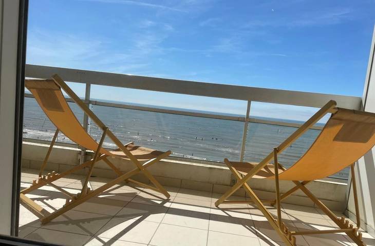 Appartement de vacances pour 2 personnes, avec Balcon et Vue dans Hardelot Plage