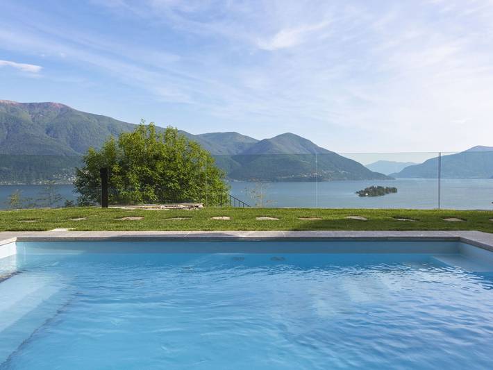 Villa für 2 Personen, mit Terrasse und Seeblick sowie Pool im Ticino - 4