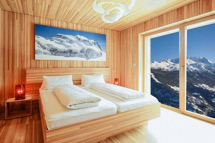 Exklusives Design-Chalet auf 1.800 Meter, 4-6 Pers., oberhalb Törbel in Törbel, Walliser Alpen