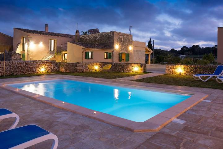 Finca am Strand für 10 Personen, mit Balkon und Garten in Es Trenc - 2