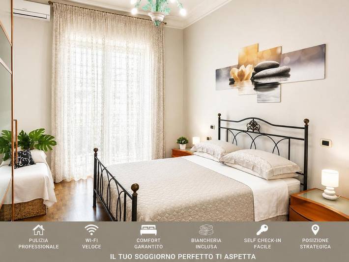 Ferienwohnung für 10 Personen, mit Balkon und Terrasse sowie Ausblick in Castellammare di Stabia