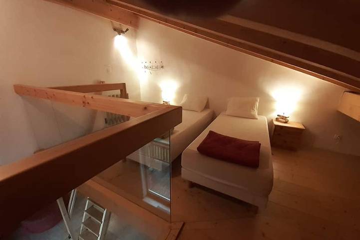 Appartement F2 dans chalet face au Mont Blanc (animaux non acceptés) in Combloux, Pays du Mont-Blanc