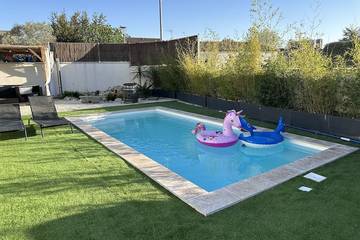 Gîte pour 7 personnes, avec jacuzzi à Bouillargues