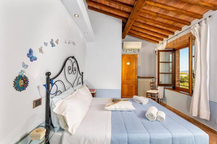 Chambre d’hôte pour 2 personnes, avec Terrasse ainsi que Jardin et Vue à Montepulciano