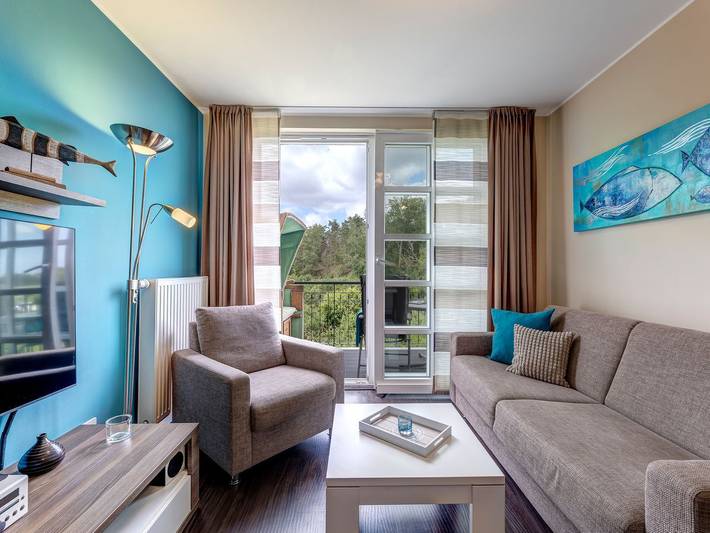 Apartamento entero, Residenz am Balmer See, Whg. 53 mit Seeblick, Sauna & WLAN in Balm, Benz (desambiguación)