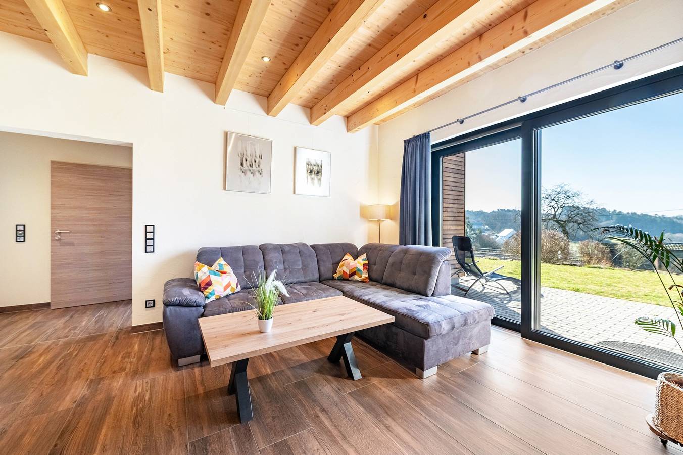 Ganze Wohnung, Apartment „Staufenberg Chalets“ mit Wlan in Berschweiler bei Kirn, Nahetal