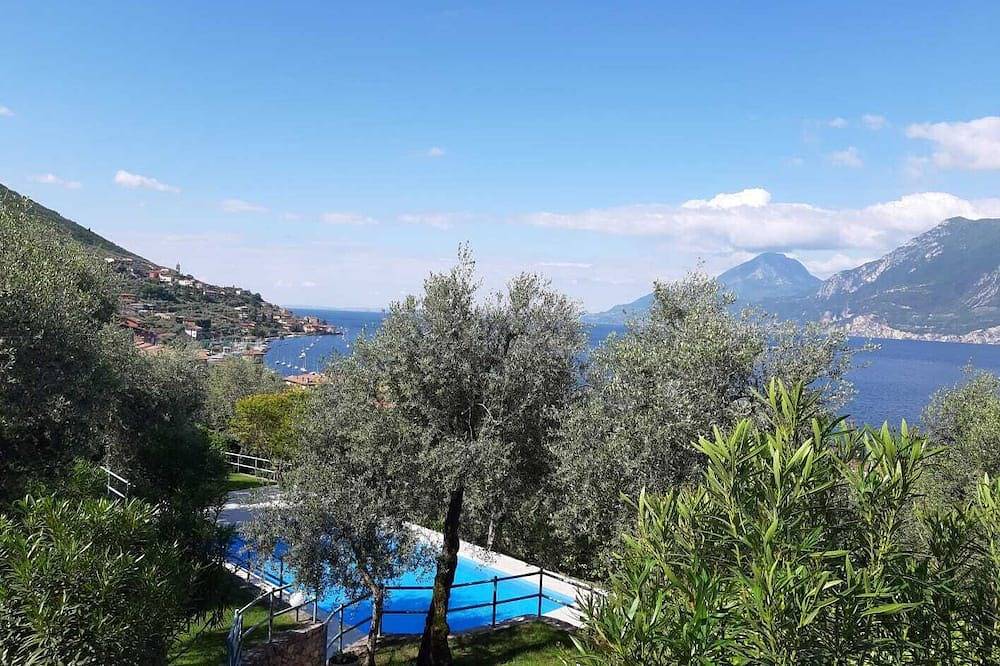 Ganze Wohnung, Wohnung Agnese mit Seeblick, Pool, privater Garage und privatem Garten in Brenzone, Gardasee-Berge