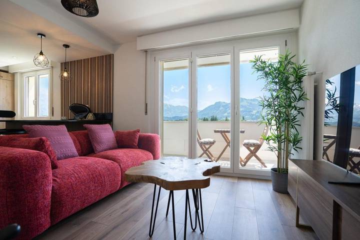 Gîte pour 2 personnes, avec vue et balcon à Bulle