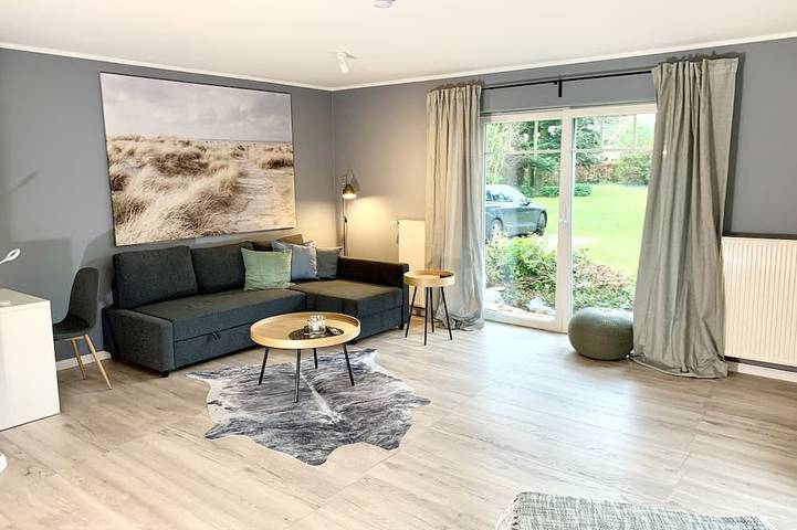 Ferienwohnung für 3 Personen, mit Terrasse und Garten