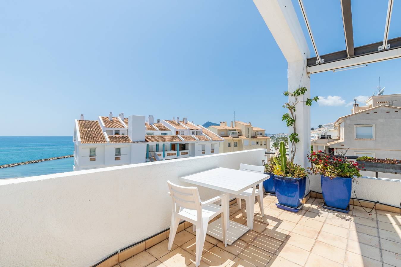 Ganze Wohnung, Ferienwohnung 'Penthouse Center Altea' mit Meerblick, Wlan und Klimaanlage in Altea Dorf, Altea