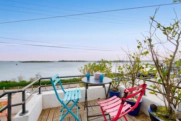 Gîte pour 4 personnes, avec terrasse et vue sur l’océan à Landéda
