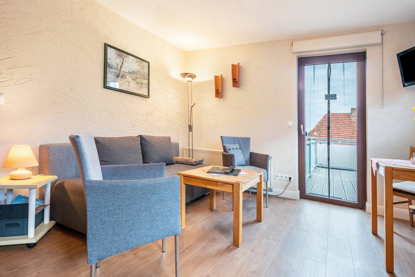 Ganze Wohnung, Ferienwohnung 'Malchiner See, 35qm' mit Seeblick, Gemeinschaftsterrasse und Wi-Fi in Malchin, Kummerower See