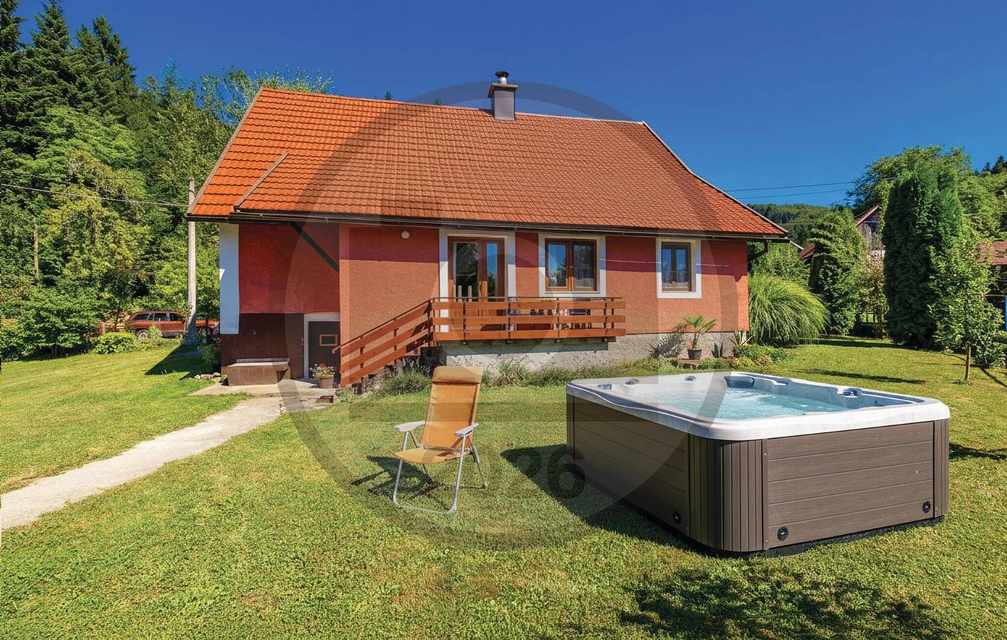 Gemütliche 100 m² große Ferienwohnung mit Terrasse in der Nähe von Brod na Kupi und dem Fluss Kupica in Delnice, Primorje-Gorski Kotar