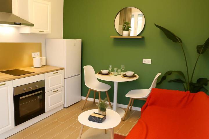 Appartement de vacances pour 3 personnes, avec terrasse et jardin