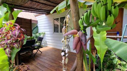 Gîte pour 2 personnes, avec jardin dans Mo'orea