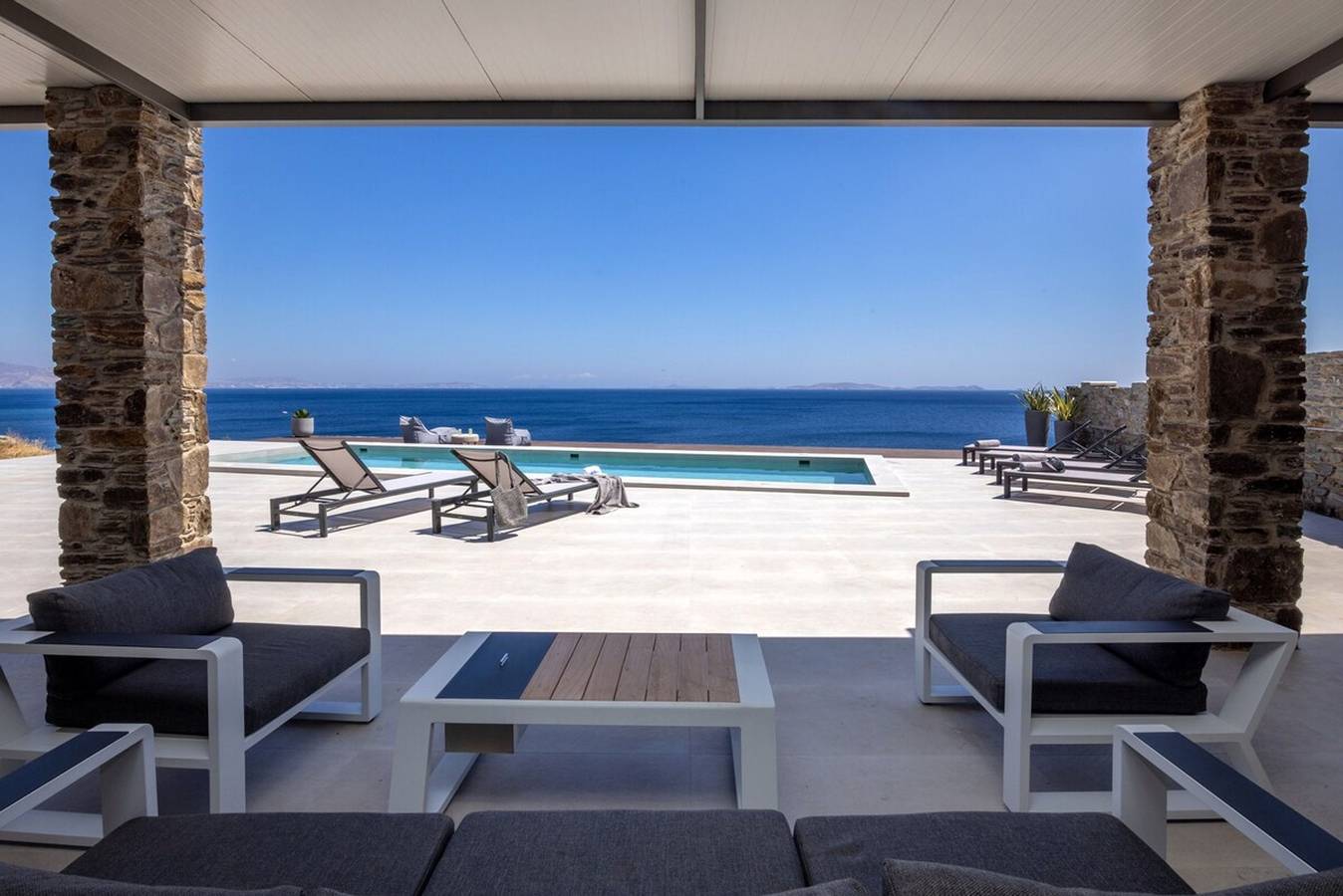 "Aegean Whispers" Sea Front Villa in Tinos in Tinos
