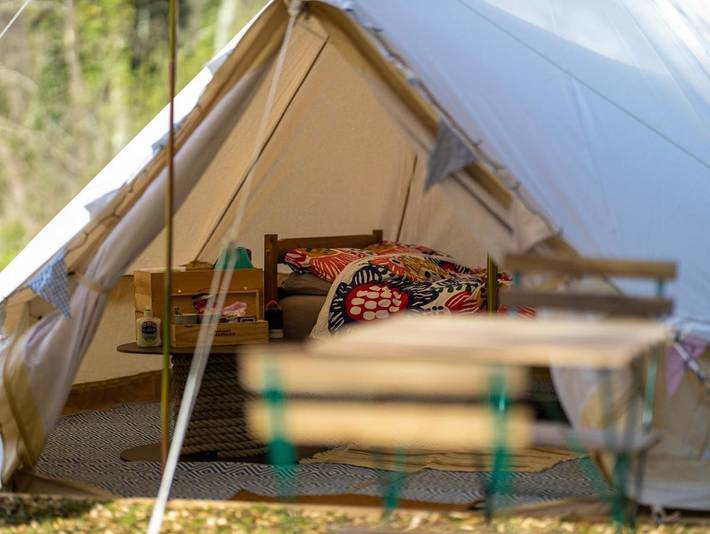 Camping für 3 Personen, mit Terrasse und Ausblick sowie Garten in Devon