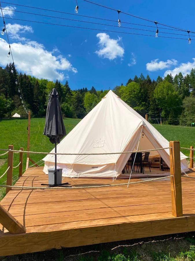 Glamping-Dimbo in Krynica-Zdrój, Karpaty (Polska)