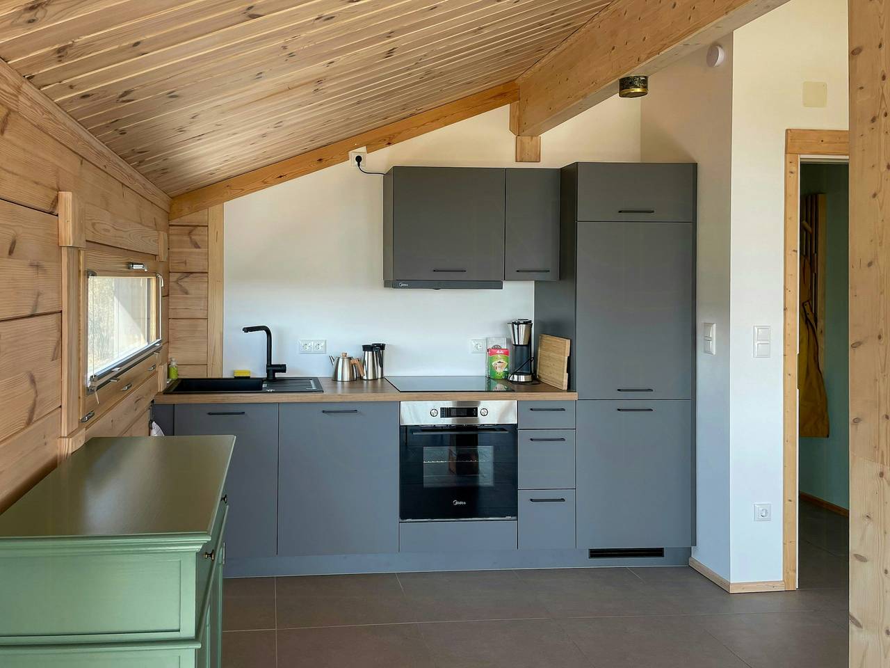 Ganze Wohnung, Blockhaus-Apartment auf Bio-Weingut in Schweppenhausen, Landkreis Bad Kreuznach