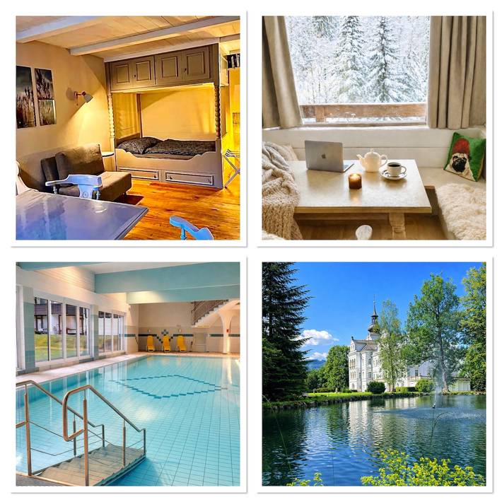 Ferienwohnung für 3 Personen, mit Seeblick und Pool sowie Sauna und Garten, kinderfreundlich in Sankt Martin bei Lofer - 4