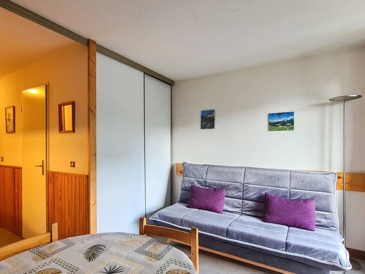 Ganzes Studio, Helles Studio im Zentrum von Flaine mit Balkon, für 4 Personen in Flaine, Arâches-la-Frasse