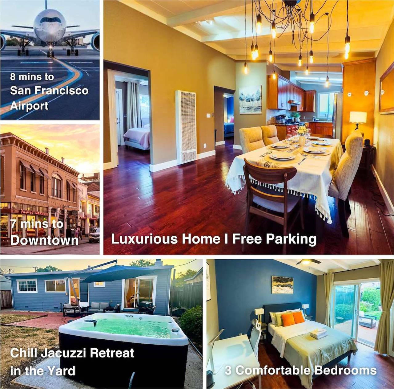 Vacation Rental for 6 Guests in San Mateo, San Mateo County
