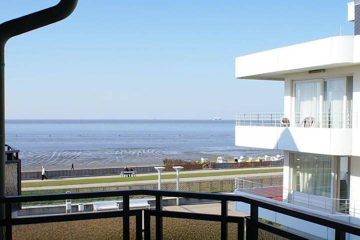 Ferienwohnung für 4 Personen, mit Balkon und Sauna an der Nordsee