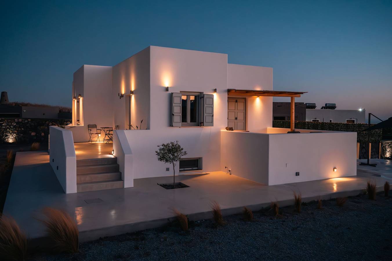 Ferienhaus für 2 Personen mit Garten in Santorin