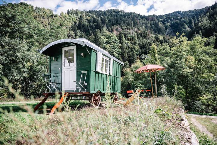 Camping pour 2 personnes, avec sauna et jardin dans les Alpes