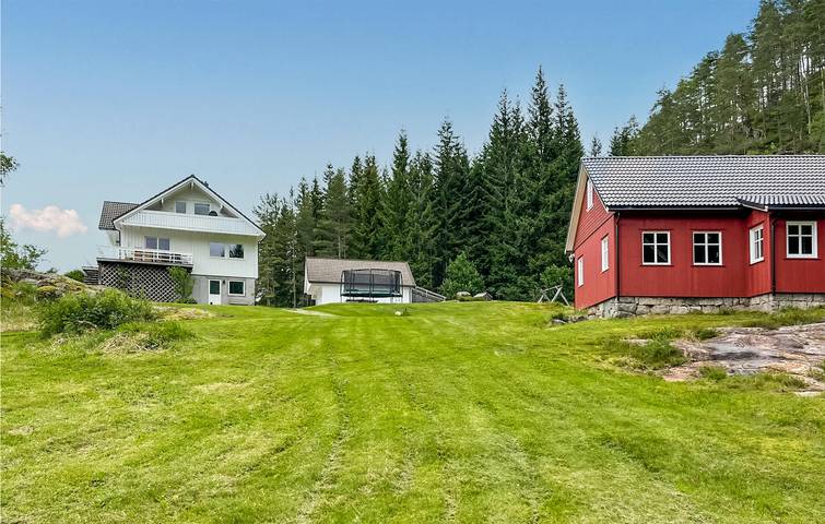 Ferienhaus für 8 Personen mit Ausblick in Audnedal
