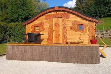 Cabane en bois pour 2 personnes, avec jardin dans Haute-Saône