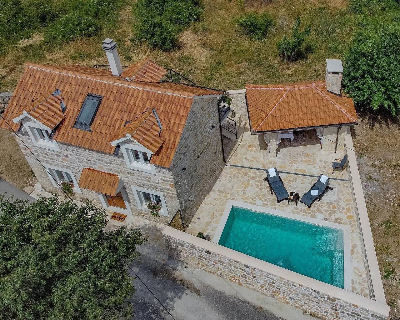 Villa Mara in Drniš in Dalmatinisches Zagora