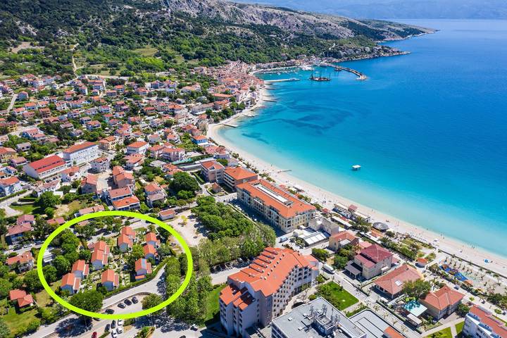 Ferienwohnung für 4 Personen, mit Balkon/Terrasse in Baska