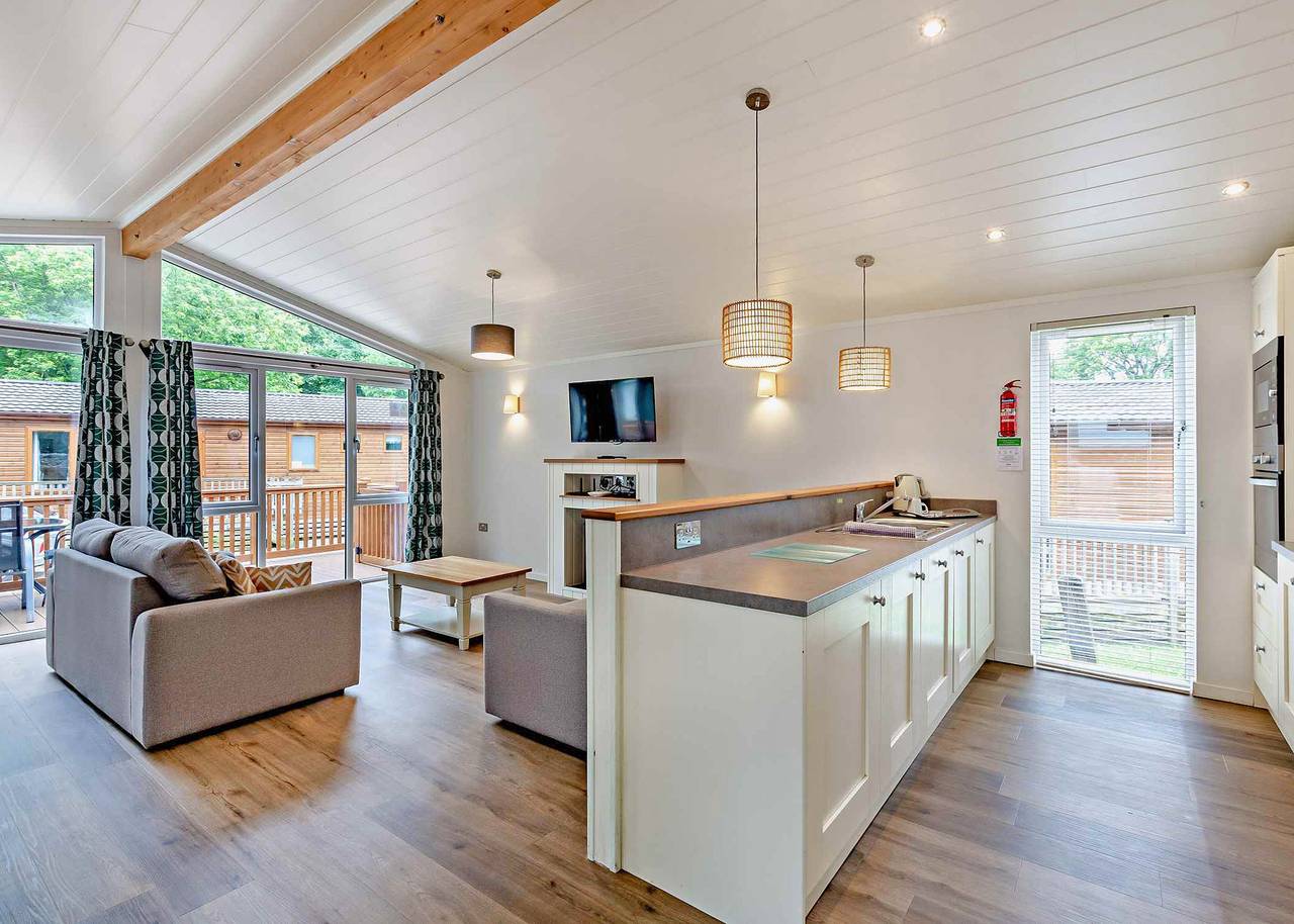 Deluxe 3 Lodge, slps 6, ensuite, decking in Camber Sands, Camber