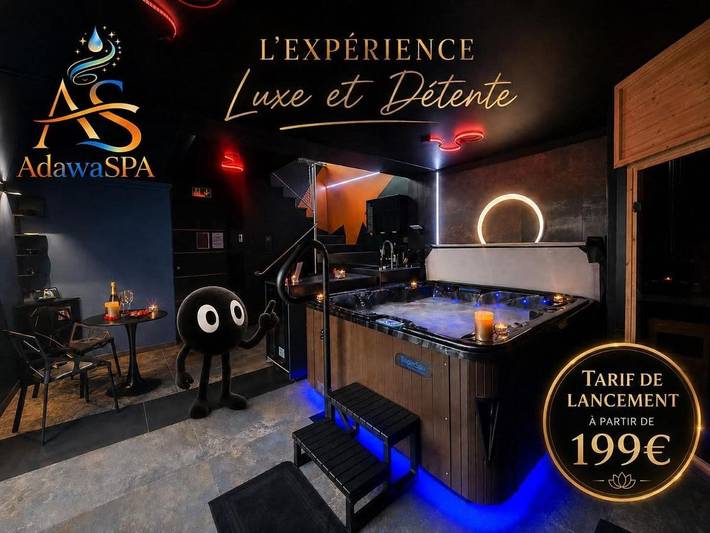 Chambre d’hôte pour 2 personnes, avec jacuzzi ainsi que sauna et terrasse