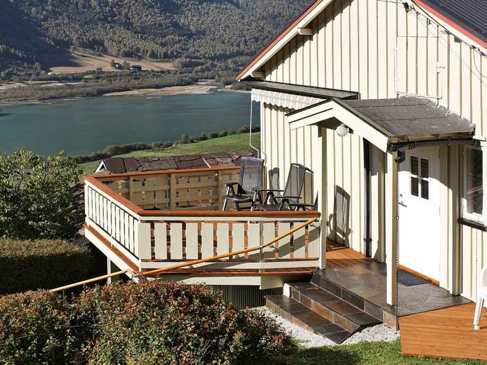 Vakantiehuis voor 6 personen, met Terras en Uitzicht in Oppland