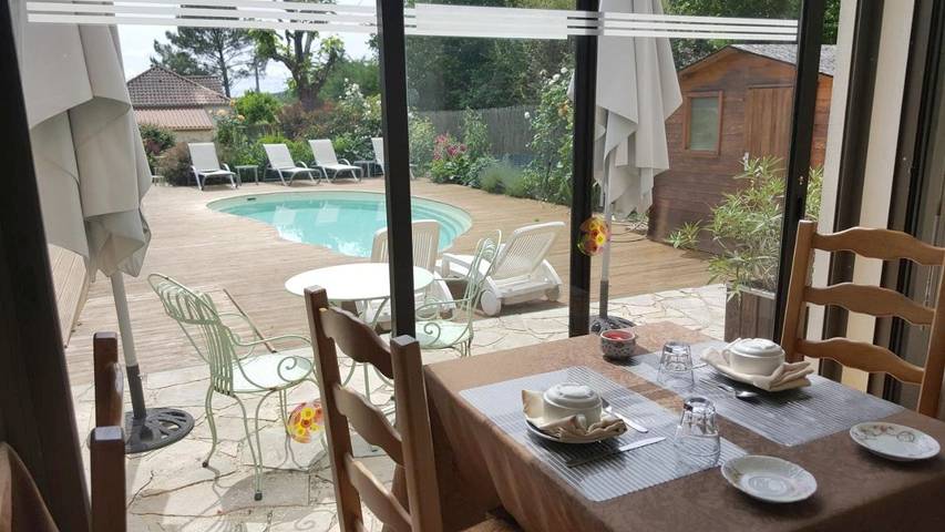 Hôtel pour 2 personnes, avec jardin ainsi que piscine et vue