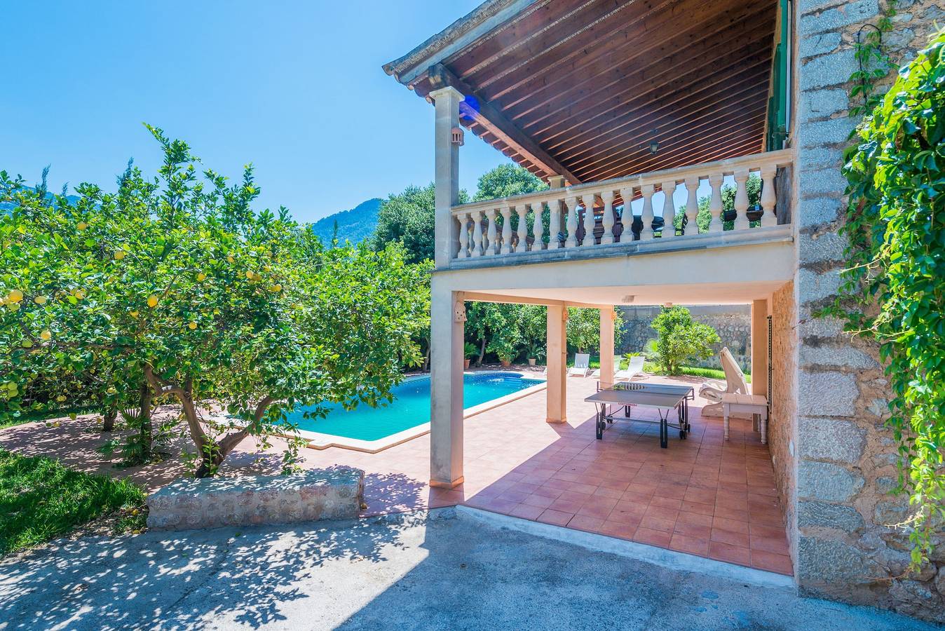 Villa with pool and view – Finca Can Guixe in L'Horta, Sóller