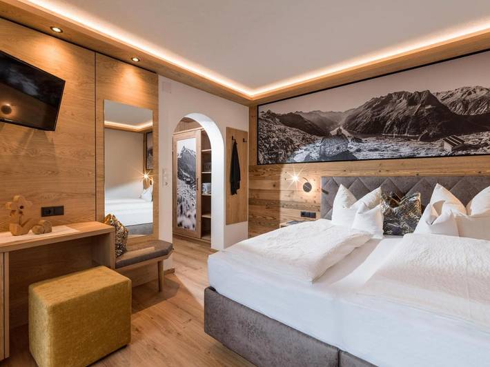 Ferienwohnung für 4 Personen, mit Terrasse und Sauna sowie Ausblick